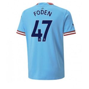 Manchester City Phil Foden #47 Thuis tenue Mensen 2022-23 Korte Mouw