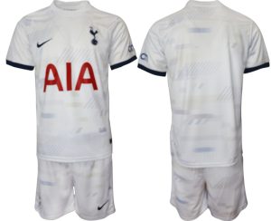 Tottenham Hotspur Thuis tenue Mensen 2023-24 Korte Mouw (+ Korte broeken)