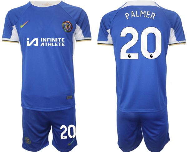 Chelsea Cole Palmer #20 Thuis tenue Voetbalshirts 2023-24 Korte Mouw (+ Korte broeken)