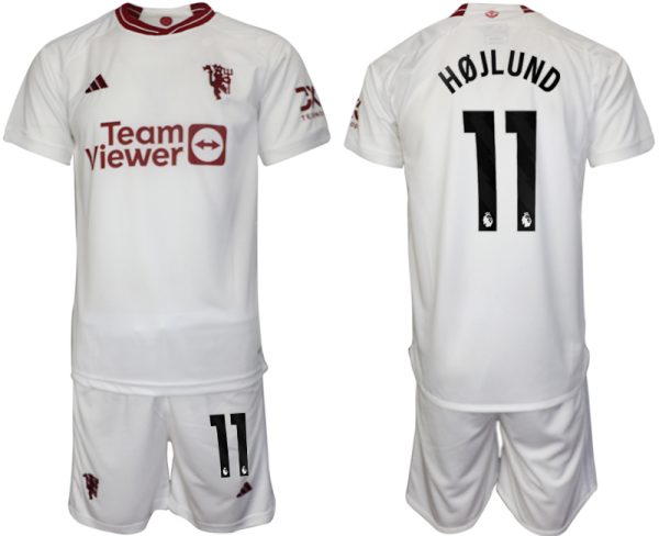 Manchester United Rasmus Hojlund #11 Derde tenue Voetbalshirts 2023-24 Korte Mouw (+ Korte broeken)