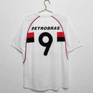 Retro 2002 Flamengo #9 Uit tenue Korte Mouw Voetbalshirts