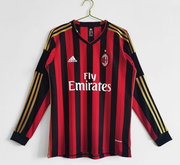 AC Milan 2013/14 Thuis tenue Lange Mouwen Voetbalshirts