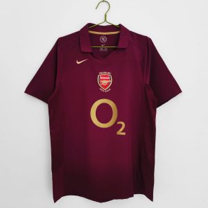 Arsenal 2005/06 Thuis tenue Korte Mouw Retro Voetbalshirts