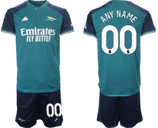 Arsenal Any Name Derde tenue Voetbalshirts 2023-24 Korte Mouw (+ Korte broeken)