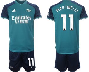 Arsenal Gabriel Martinelli #11 Derde tenue Voetbalshirts 2023-24 Korte Mouw (+ Korte broeken)