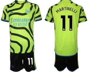 Arsenal Gabriel Martinelli #11 Uit tenue Voetbalshirts 2023-24 Korte Mouw (+ Korte broeken)