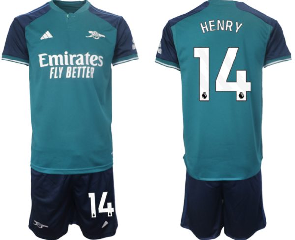 Arsenal Thierry Henry #14 Derde tenue Voetbalshirts 2023-24 Korte Mouw (+ Korte broeken)