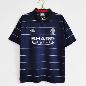 Manchester United 1999/00 Uit tenue Korte Mouw Retro Voetbalshirts