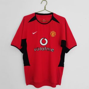 Manchester United 2002/04 Thuis tenue Korte Mouw Retro Voetbalshirts