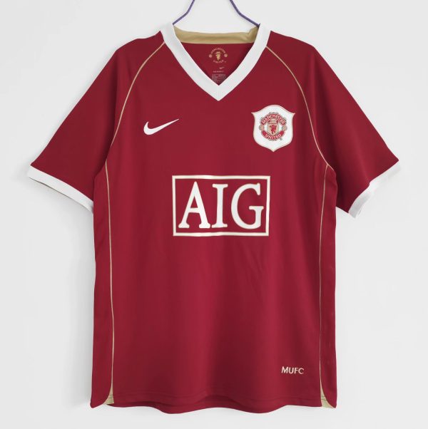 Manchester United 2006/07 Thuis tenue Korte Mouw Retro Voetbalshirts