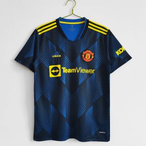 Manchester United 2021/22 Derde tenue Korte Mouw Retro Voetbalshirts