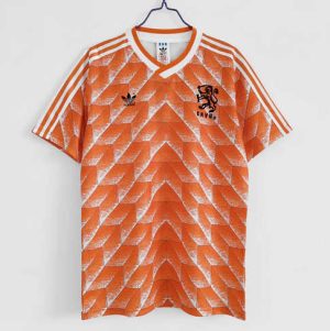 Nederland 1988 Thuis tenue Korte Mouw Retro Voetbalshirts