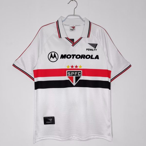 Sao Paulo 2000 Thuis tenue Korte Mouw Retro Voetbalshirts