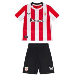 Athletic Bilbao Thuis tenue Kinder 2024-25 Voetbalshirts Korte Mouw (+ Korte broeken)