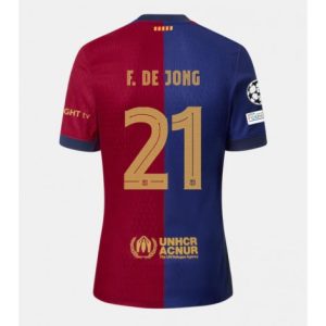 Barcelona Frenkie de Jong #21 Thuis tenue 2024-25 Voetbalshirts Korte Mouw