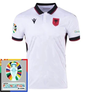 EK 2024 Albanië Uit tenue Voetbalshirts Korte Mouw Patch