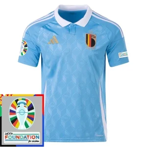 EK 2024 België Uit tenue Voetbalshirts Korte Mouw Patch