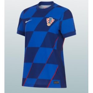 EK 2024 Dames Kroatië Uit tenue Korte Mouw Patch