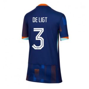 EK 2024 Dames Nederland Matthijs de Ligt #3 Uit tenue Korte Mouw