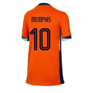 EK 2024 Dames Nederland Memphis Depay #10 Thuis tenue Korte Mouw