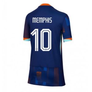 EK 2024 Dames Nederland Memphis Depay #10 Uit tenue Korte Mouw