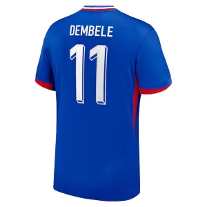 EK 2024 Frankrijk Ousmane Dembele #11 Thuis tenue Korte Mouw