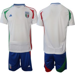 EK 2024 Italië Uit tenue Korte Mouw (+ Korte broeken)