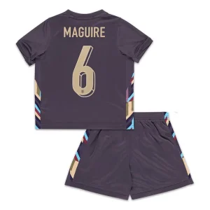 EK 2024 Kinder Engeland Harry Maguire #6 Uit tenue Korte Mouw (+ Korte broeken)