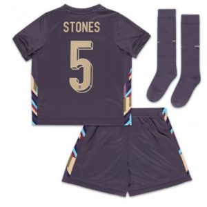 EK 2024 Kinder Engeland John Stones #5 Uit tenue Korte Mouw (+ Korte broeken)