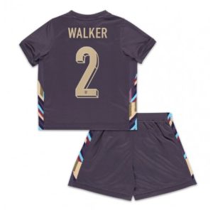 EK 2024 Kinder Engeland Kyle Walker #2 Uit tenue Korte Mouw (+ Korte broeken)