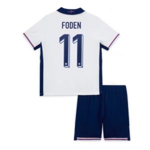 EK 2024 Kinder Engeland Phil Foden #11 Thuis tenue Korte Mouw (+ Korte broeken)