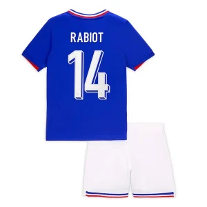 EK 2024 Kinder Frankrijk Adrien Rabiot #14 Thuis tenue Korte Mouw (+ Korte broeken)