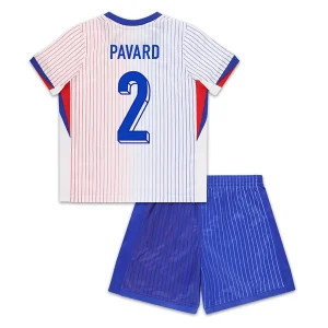 EK 2024 Kinder Frankrijk Benjamin Pavard #2 Uit tenue Korte Mouw (+ Korte broeken)