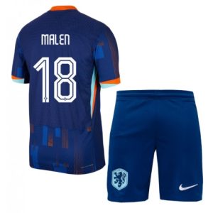 EK 2024 Kinder Nederland Donyell Malen #18 Uit tenue Korte Mouw (+ Korte broeken)