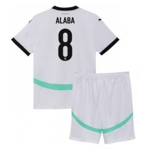 EK 2024 Kinder Oostenrijk David Alaba #8 Uit tenue Korte Mouw (+ Korte broeken)