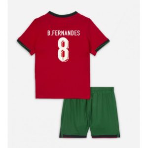 EK 2024 Kinder Portugal Bruno Fernandes #8 Thuis tenue Korte Mouw (+ Korte broeken)