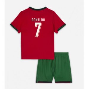 EK 2024 Kinder Portugal Cristiano Ronaldo #7 Thuis tenue Korte Mouw (+ Korte broeken)