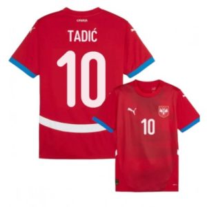 EK 2024 Kinder Servië Dusan Tadic #10 Thuis tenue Korte Mouw (+ Korte broeken)