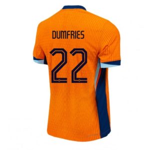 EK 2024 Nederland Denzel Dumfries #22 Thuis tenue Korte Mouw