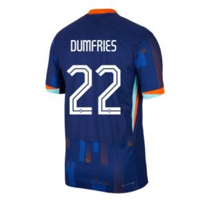 EK 2024 Nederland Denzel Dumfries #22 Uit tenue Korte Mouw