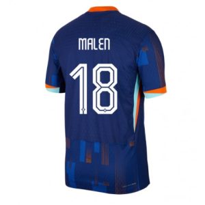 EK 2024 Nederland Donyell Malen #18 Uit tenue Korte Mouw