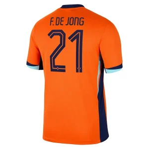 EK 2024 Nederland Frenkie de Jong #21 Thuis tenue Korte Mouw