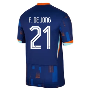 EK 2024 Nederland Frenkie de Jong #21 Uit tenue Korte Mouw