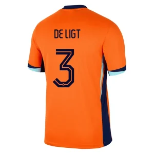 EK 2024 Nederland Matthijs de Ligt #3 Thuis tenue Korte Mouw