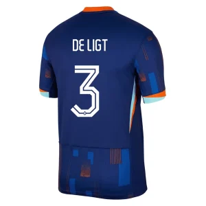 EK 2024 Nederland Matthijs de Ligt #3 Uit tenue Korte Mouw