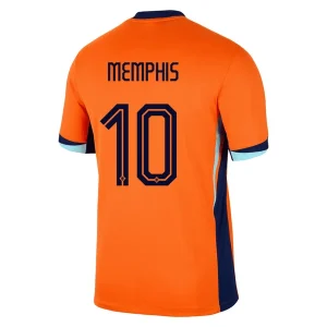 EK 2024 Nederland Memphis Depay #10 Thuis tenue Korte Mouw