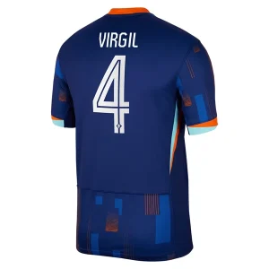 EK 2024 Nederland Virgil van Dijk #4 Uit tenue Korte Mouw