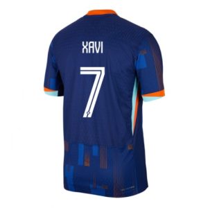 EK 2024 Nederland Xavi Simons #7 Uit tenue Korte Mouw