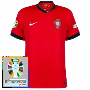 EK 2024 Portugal Thuis tenue Korte Mouw Patch