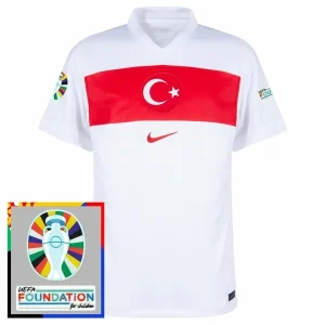 EK 2024 Turkije Thuis tenue Korte Mouw Patch